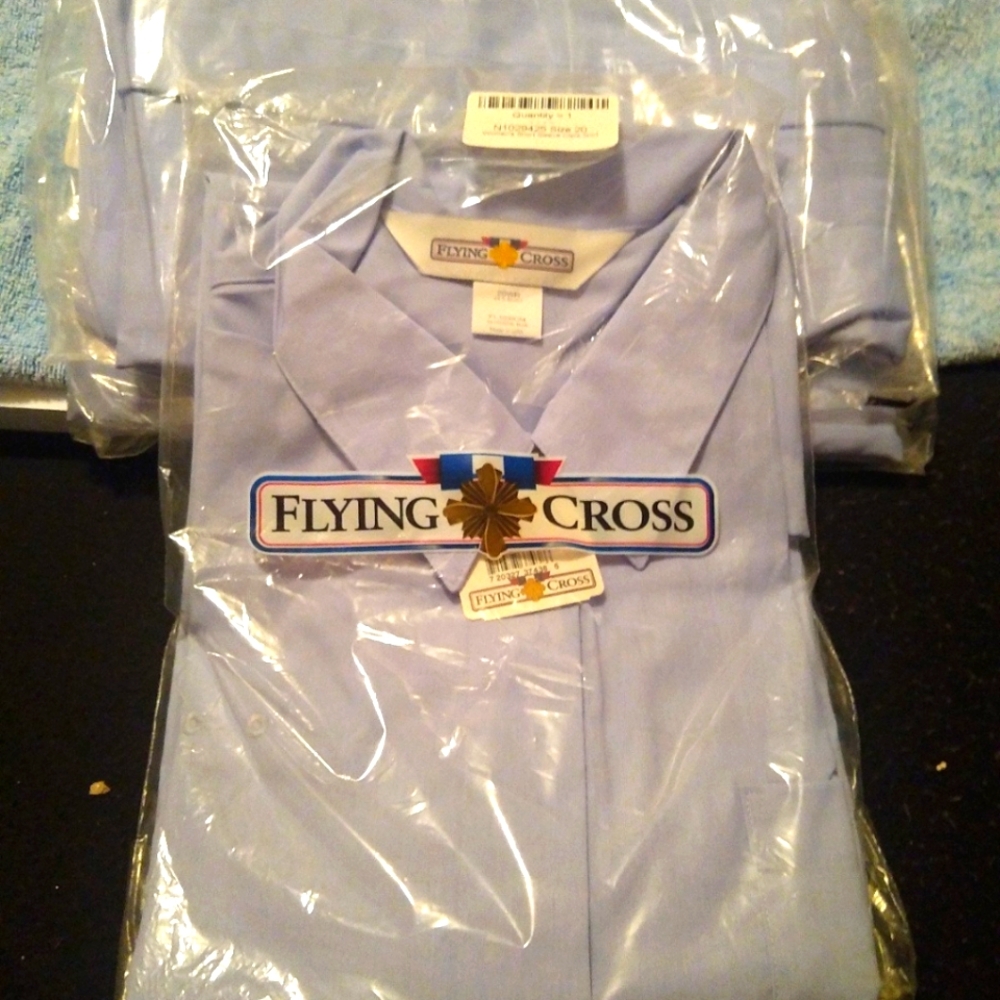 USPS uniform clerk shirt womens size 20 Flying Cross short sleeve NWT
